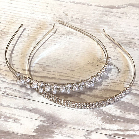 Jeweled Headband and Pearl Headbands Jeweled Headband and Pearl Headbands