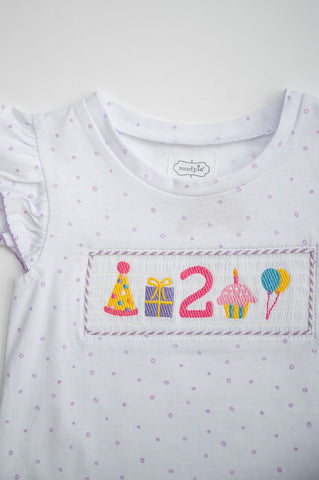 Mud Pie 2nd Birthday Girls Shirt Mud Pie 2nd Birthday Girls Shirt