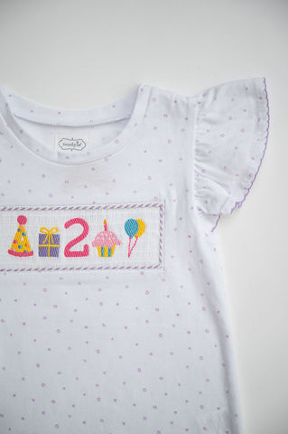 Mud Pie 2nd Birthday Girls Shirt Mud Pie 2nd Birthday Girls Shirt