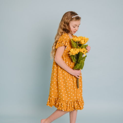 Mustard Floral Dress Mustard Floral Dress