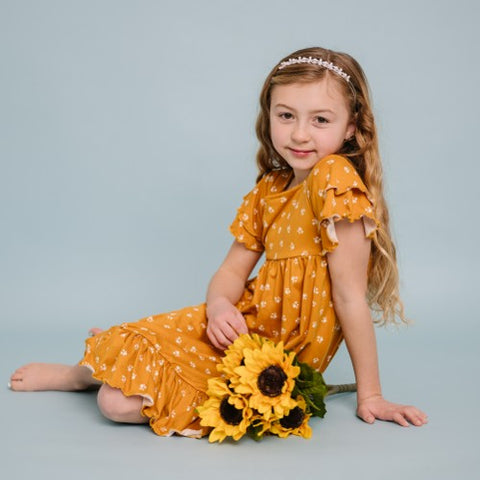 Mustard Floral Dress Mustard Floral Dress