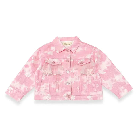 Doe a Dear - Rosie Pink Denim Jacket - Premium children's boutique apparel item