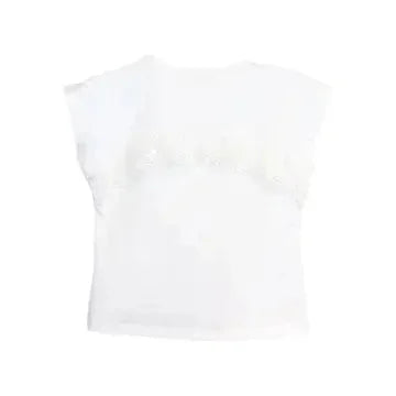Doe a Dear - Pearl Tee W/ Lace Back - Premium quality boutique clothing detail (Image 2 of 2)