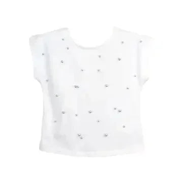 Doe a Dear - Pearl Tee W/ Lace Back - Premium quality boutique clothing detail (Image 1 of 2)