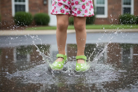Puddle Jumper - Girls Mary Jane Shoes - Premium quality boutique clothing detail (Image 3 of 10)