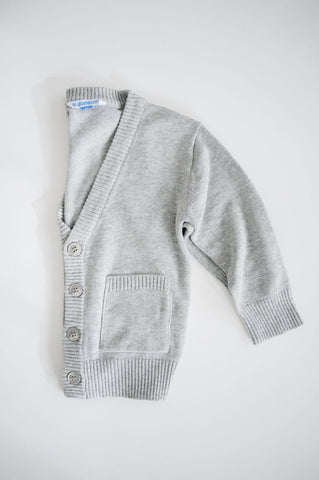 Rugged Butts Boys Heather Gray Cardigan