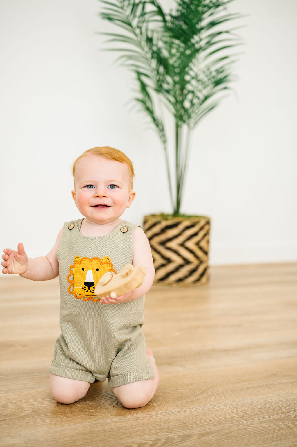 Mudpie | Lion Pocket Baby Overall