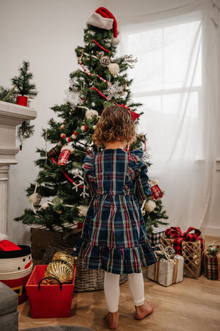 Winter Nights Ruffle Bow Dress