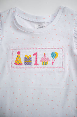 Mud Pie 1st Birthday Girls Shirt