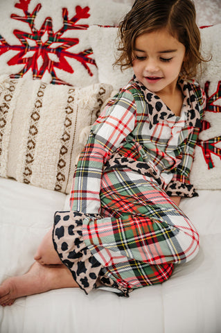 Leopard & Plaid Christmas Jammies