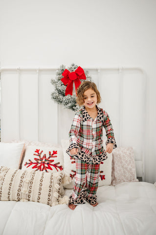 Leopard & Plaid Christmas Jammies