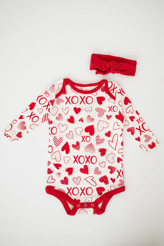 Hearts and Hugs Onesie