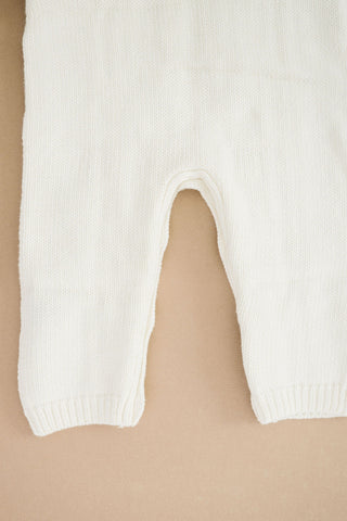 Hope & Henry | Baby Boy Organic Cable Knit Sweater Romper