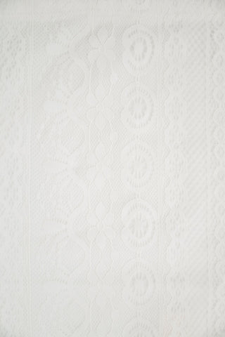 Doe a Dear | Girls White Floral Lace Tank