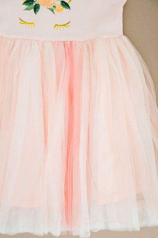 Doe a dear | Tulle Skirt Peach Unicorn Dress