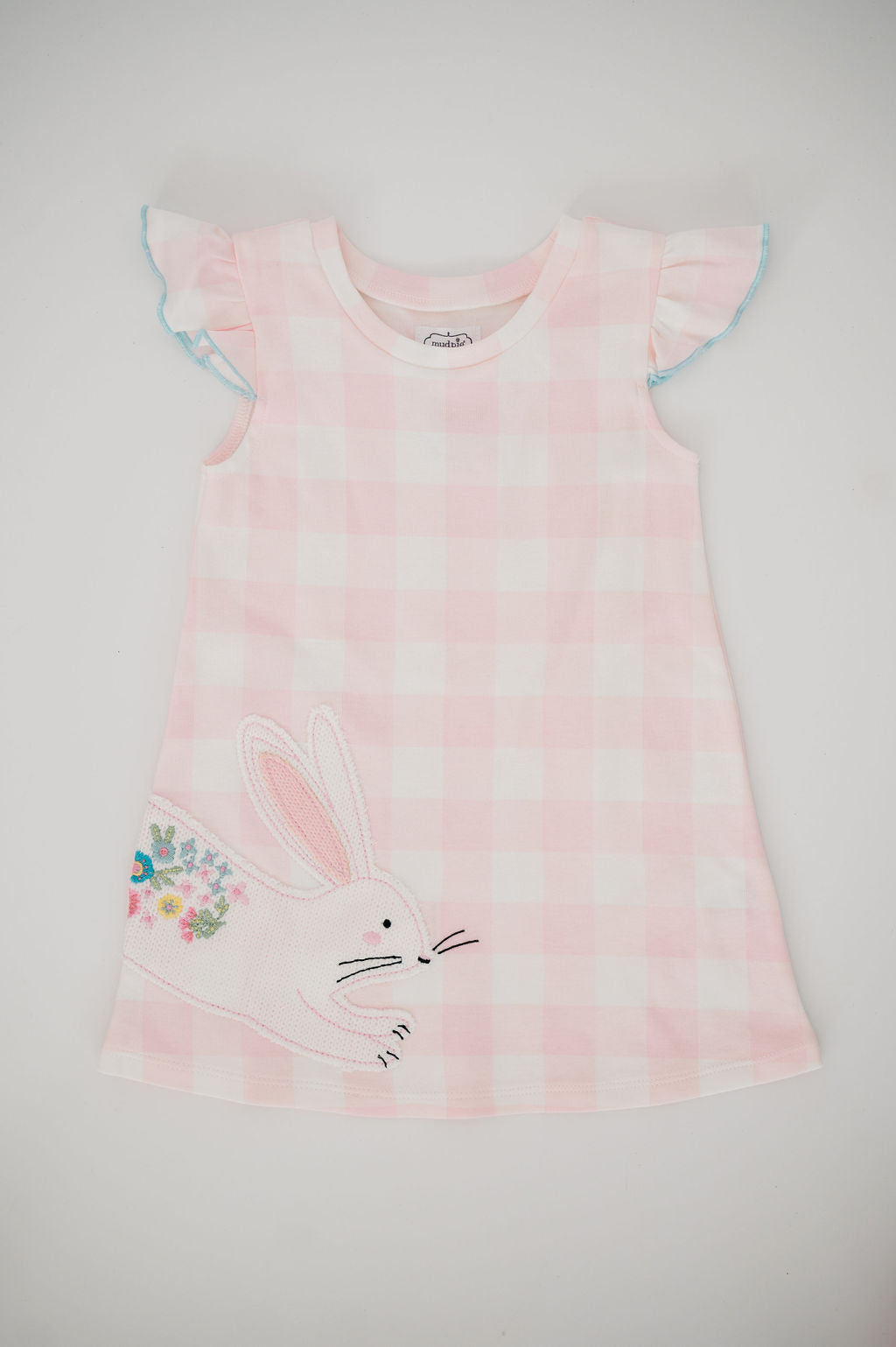 Pink / White Bunny Check Toddler Dress