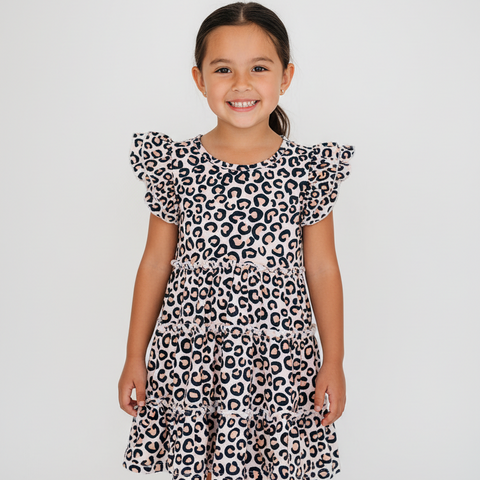 Clover Cottage | Cheetah Print Three Tiered Dress
