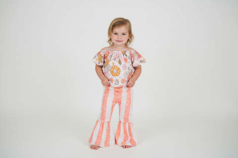 Clover Cottage | Blush Blossom Girls 2/PC Set