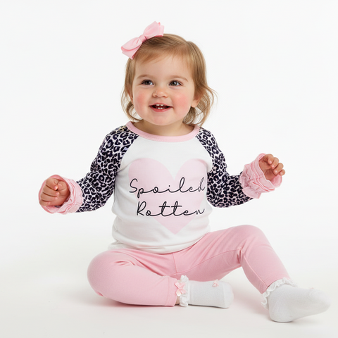 Spoiled Rotten - Signature Girls Tee Shirt - Premium quality boutique clothing detail (Image 3 of 10)
