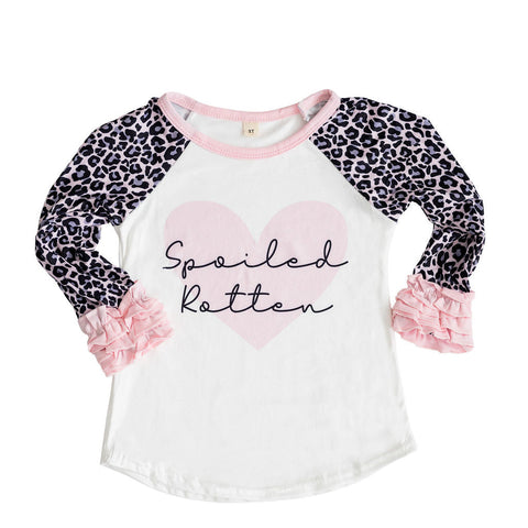 Spoiled Rotten - Signature Girls Tee Shirt - Premium quality boutique clothing detail (Image 5 of 10)