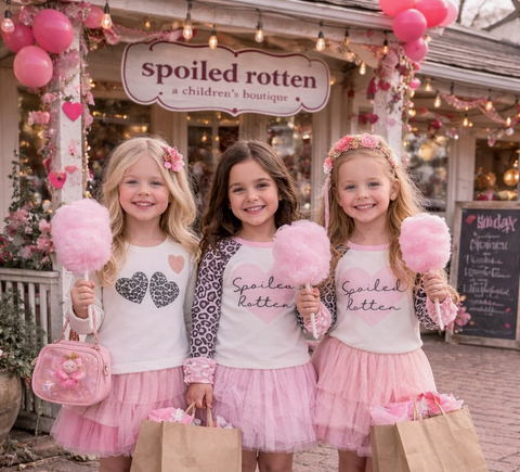 Spoiled Rotten - Signature Girls Tee Shirt - Premium quality boutique clothing detail (Image 9 of 10)