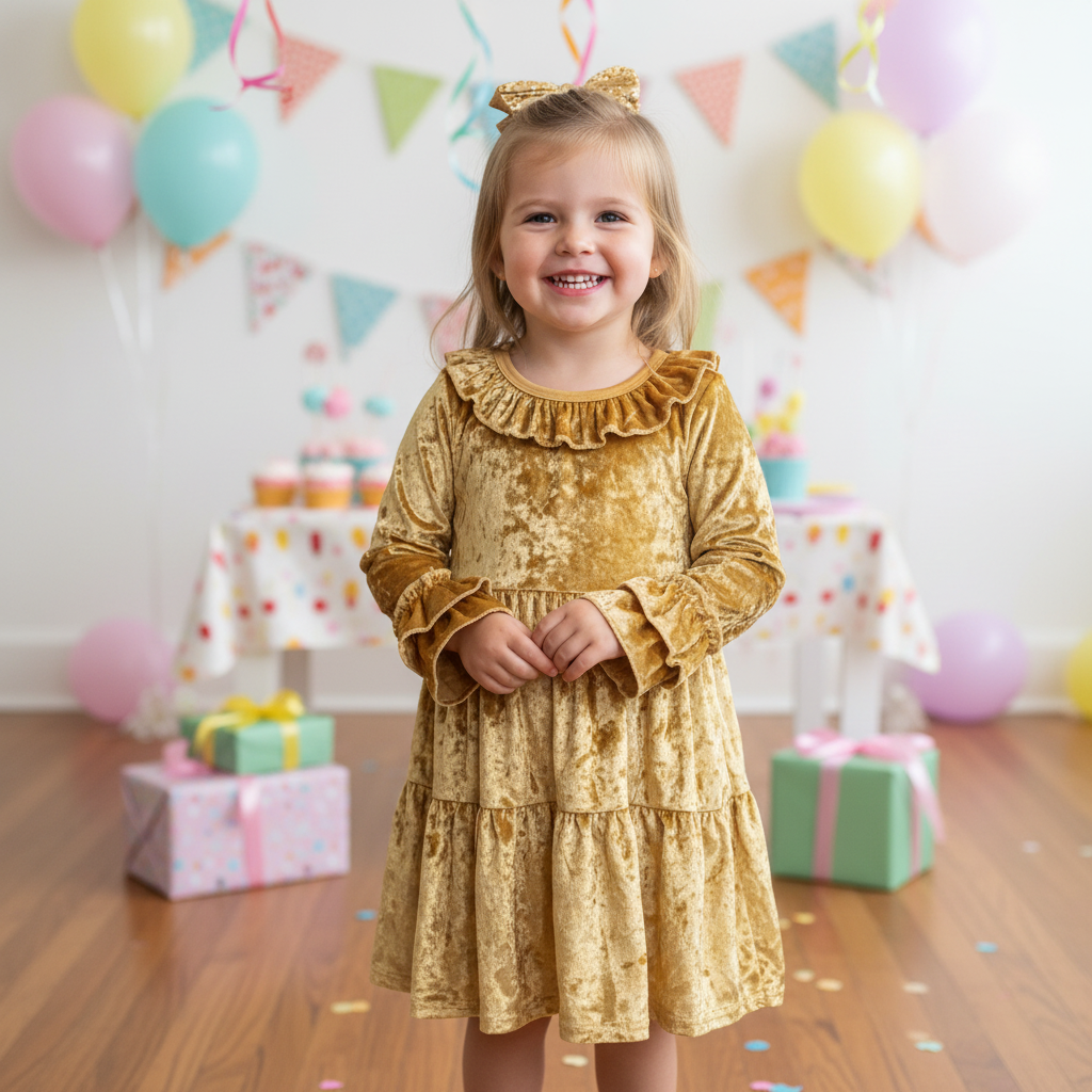 Clover Cottage | Velvet Tiered Dress