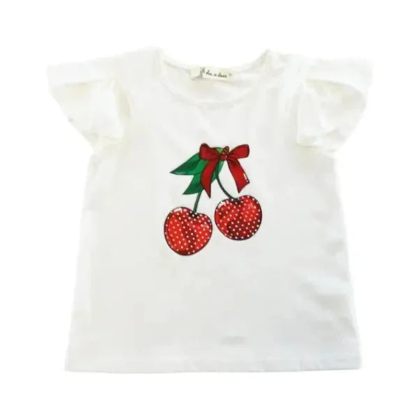 Doe a Dear - Rhinestone Cherry Tee - Premium children's boutique apparel item