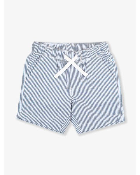 RuggedButts | Classic Blue Seersucker Boys Pull-On Shorts