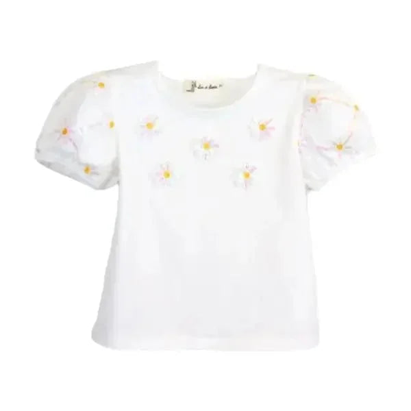 Doe a Dear - Sequin Daisy Tee - Premium children's boutique apparel item